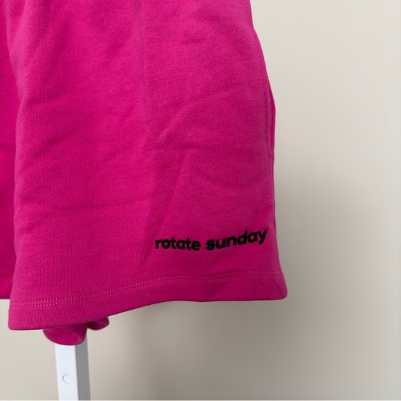 Rotate Birger Christensen Roda Logo Organic Cotton-Jersey Shorts - S - Picture 4 of 7